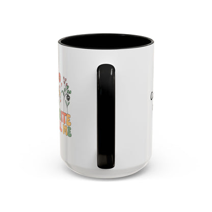 Personalized Floral Accent Mug, My Favorite People Call Me Coffee Cup, Perfect Gift for Friends, Family, Birthdays, Home Décor