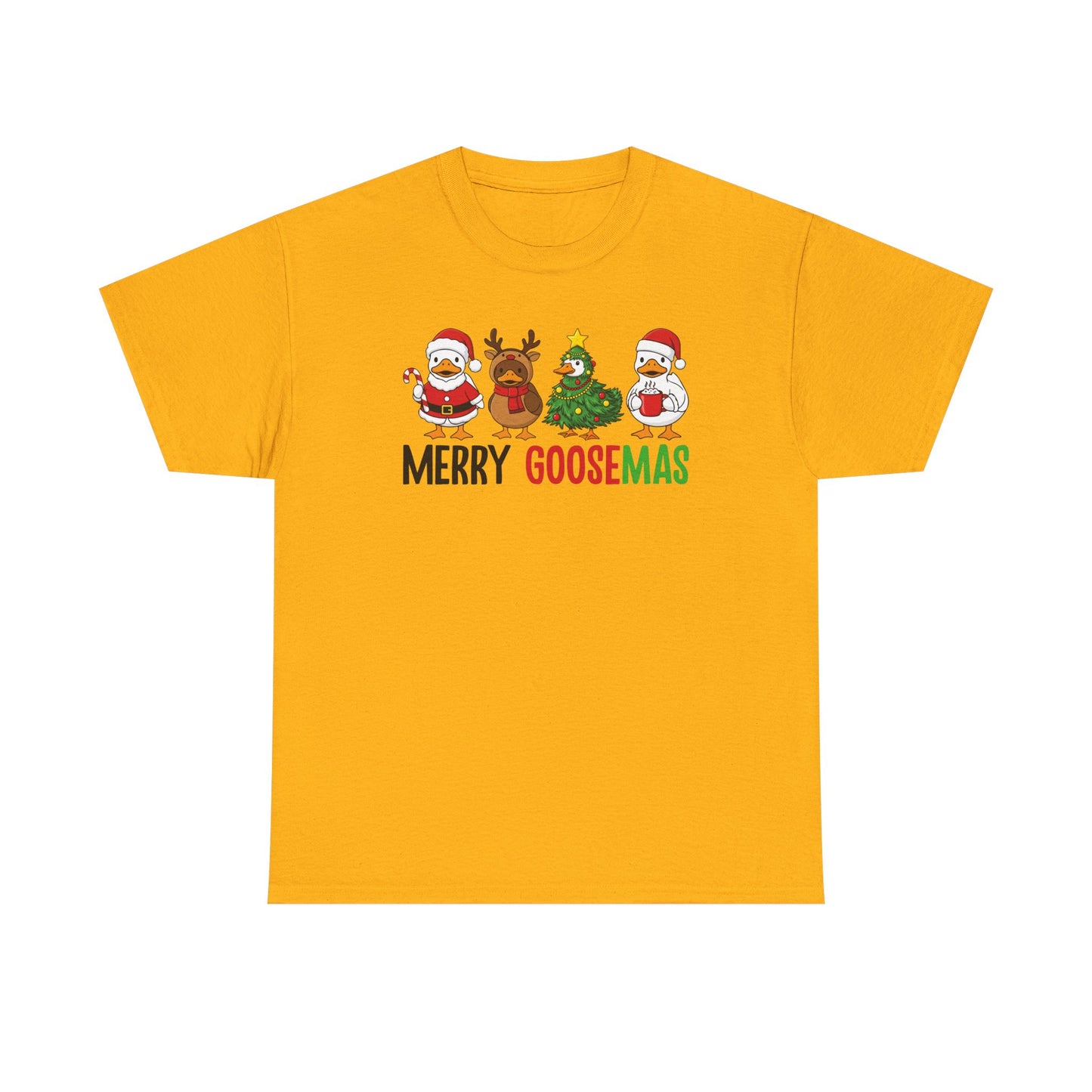 Merry Goosemas Shirt | Funny Christmas Goose T-Shirt | Holiday Humor Tee | Cute Santa Goose Shirt | Xmas Gift for Men & Women