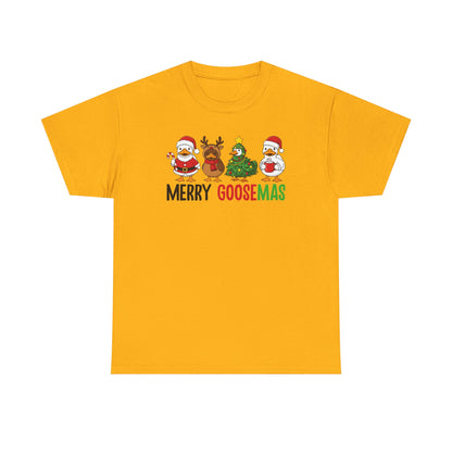 Merry Goosemas Shirt | Funny Christmas Goose T-Shirt | Holiday Humor Tee | Cute Santa Goose Shirt | Xmas Gift for Men & Women