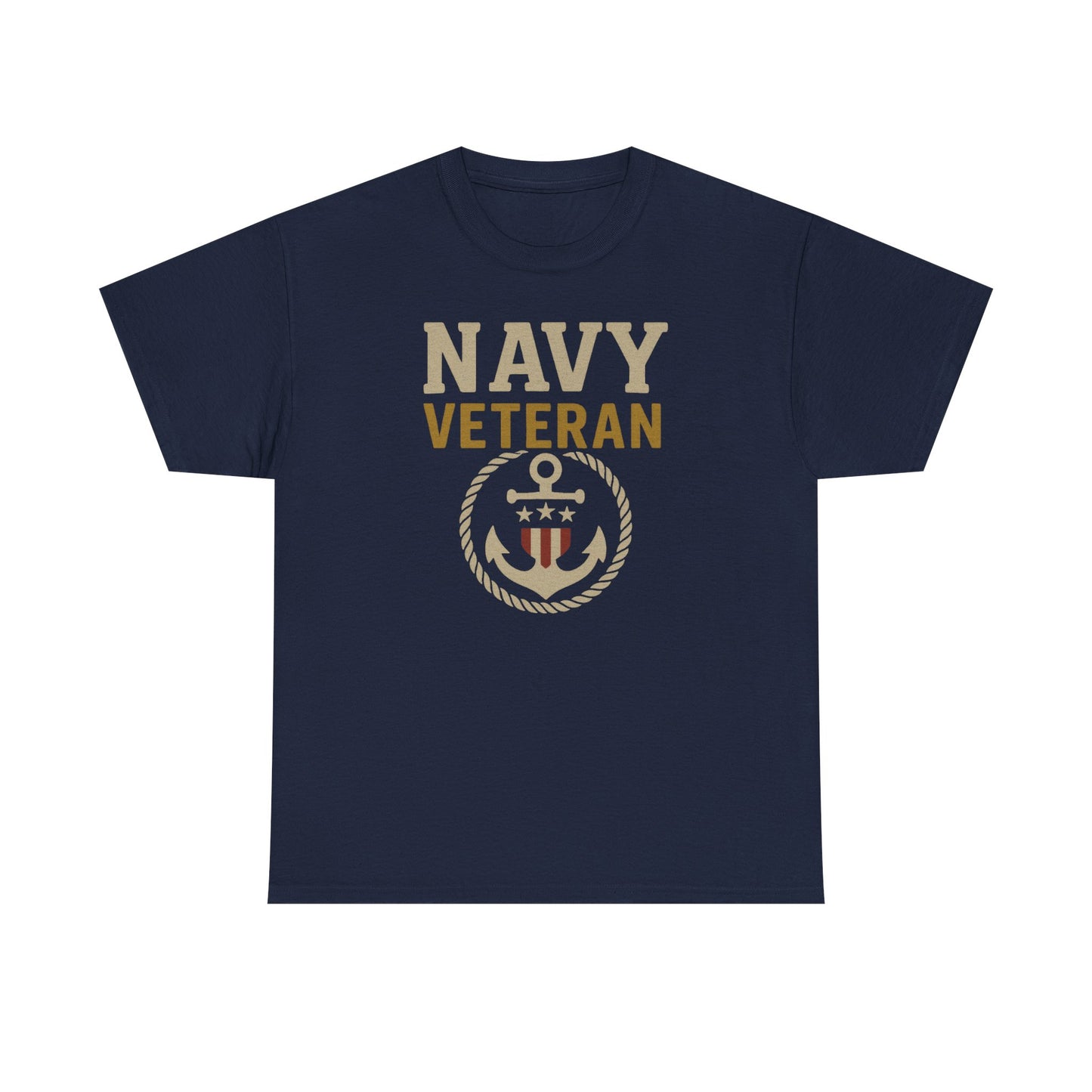 Navy Veteran Shirt | Patriotic Military Tee with Anchor Flag Design | US Navy Gift for Men & Women | Veteran Appreciation T-Shirt