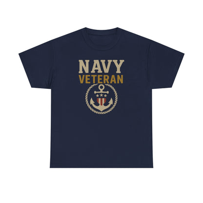 Navy Veteran Shirt | Patriotic Military Tee with Anchor Flag Design | US Navy Gift for Men & Women | Veteran Appreciation T-Shirt