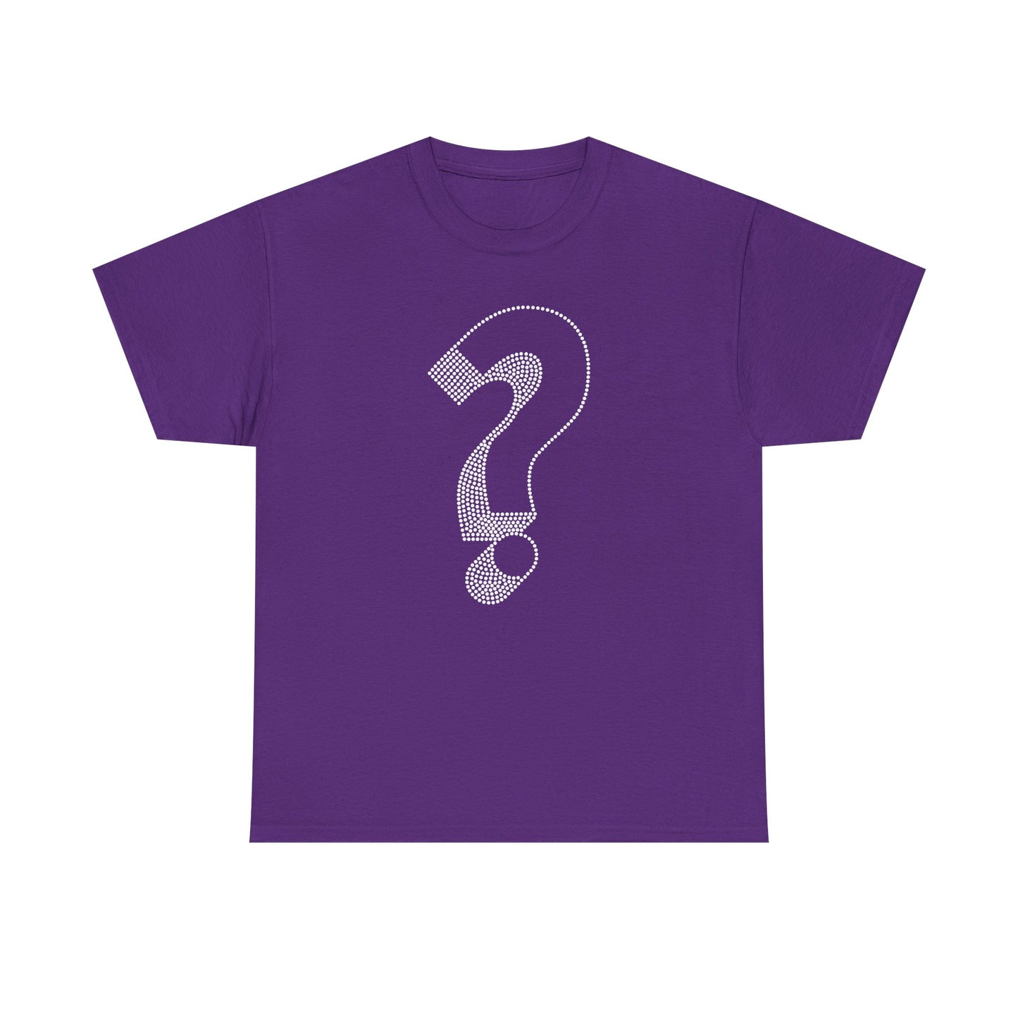 Question Mark Dotted Line Minimal Mystery T-Shirt