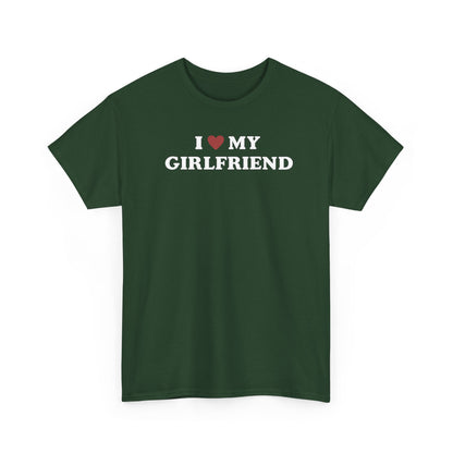 I Love My Girlfriend T-Shirt, I Heart My Girlfriend Shirt, Valentine's Day Tee Shirt, Valentine Gift, Boyfriend Shirt For Him, Her, Unisex