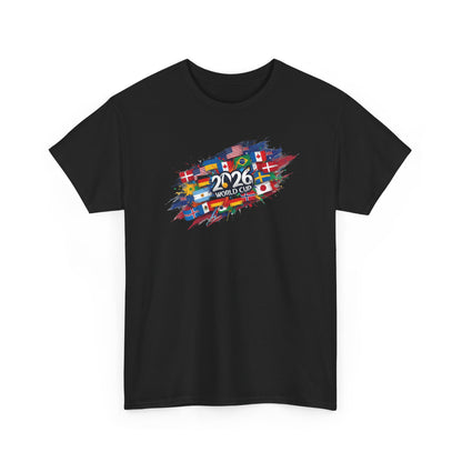 World Flags 2026 Soccer T-Shirt | International Football Graphic Tee | Global Fan Shirt | Colorful Sports Art Top