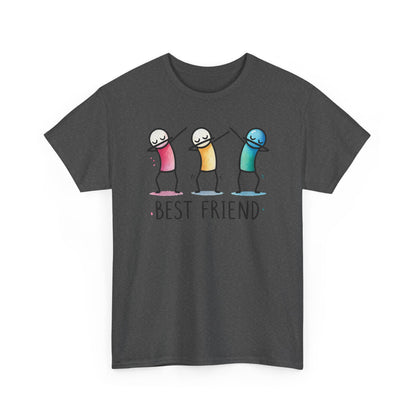 Best Friend Shirt, Cute Dabbing Stick Tee, Matching Bestie T-Shirt, Friends Graphic Tee, Gift for Women Teens, Best Friends Crewneck Tee