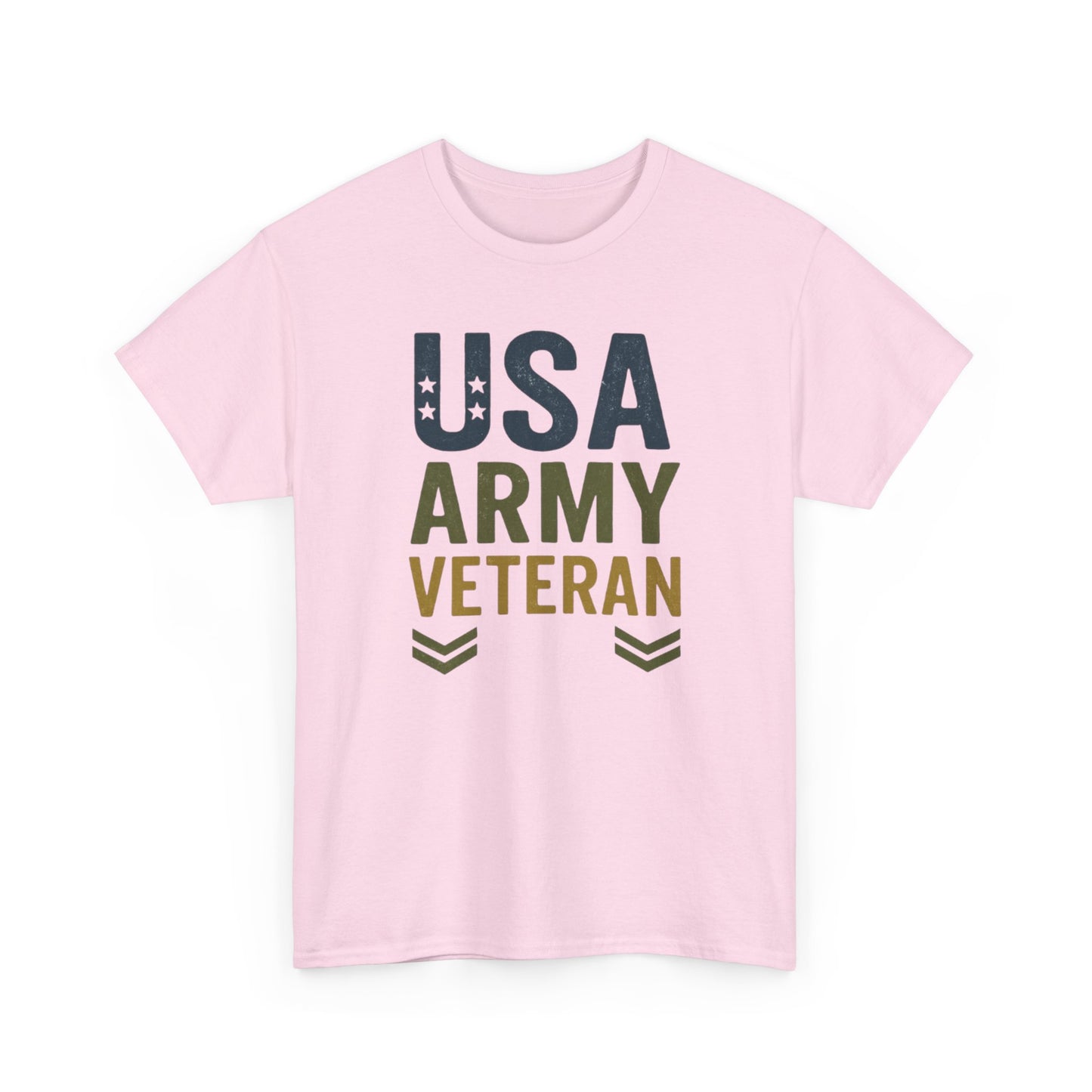 USA Army Veteran Cotton Tee, Veteran Gift, Patriotic Apparel, Memorial Day T-Shirt, Military Pride Top, Navy Veteran T-Shirt