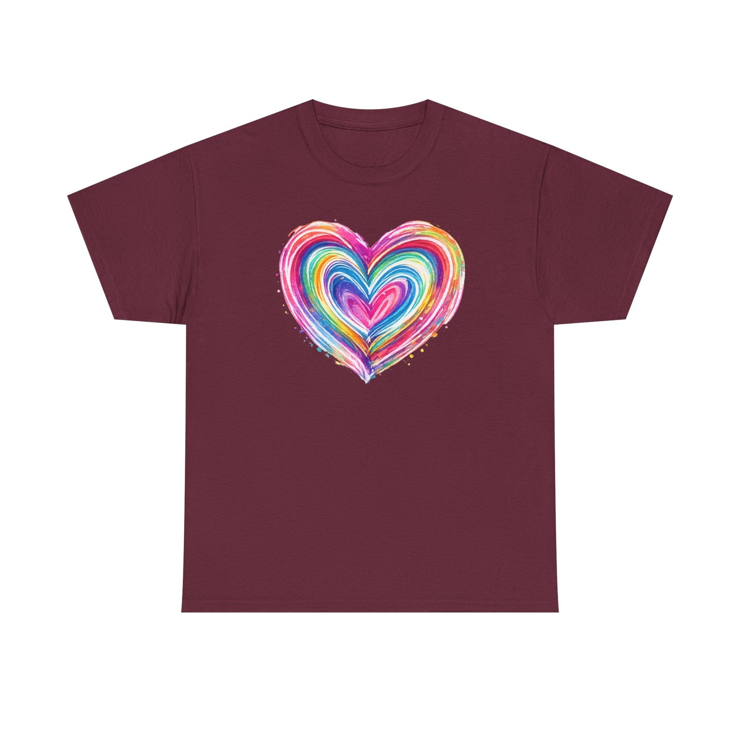 Comfort Colors Cute Heart Shirt, Brushstroke Heart Shirt, Anniversary Gift, Womens Love Shirt, Valentines Day Shirt, Coquette Valentine Tee