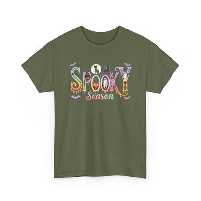 Spooky Season Unisex Cotton Tee | Halloween T-Shirt, Fall Fashion, Gift for Her, Unisex Shirt, Autumn Outfit, Halloween tshirt