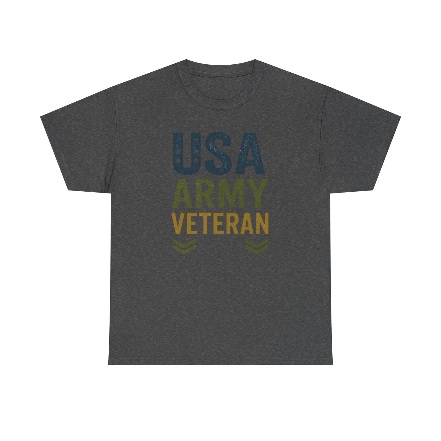 USA Army Veteran Cotton Tee, Veteran Gift, Patriotic Apparel, Memorial Day T-Shirt, Military Pride Top, Navy Veteran T-Shirt