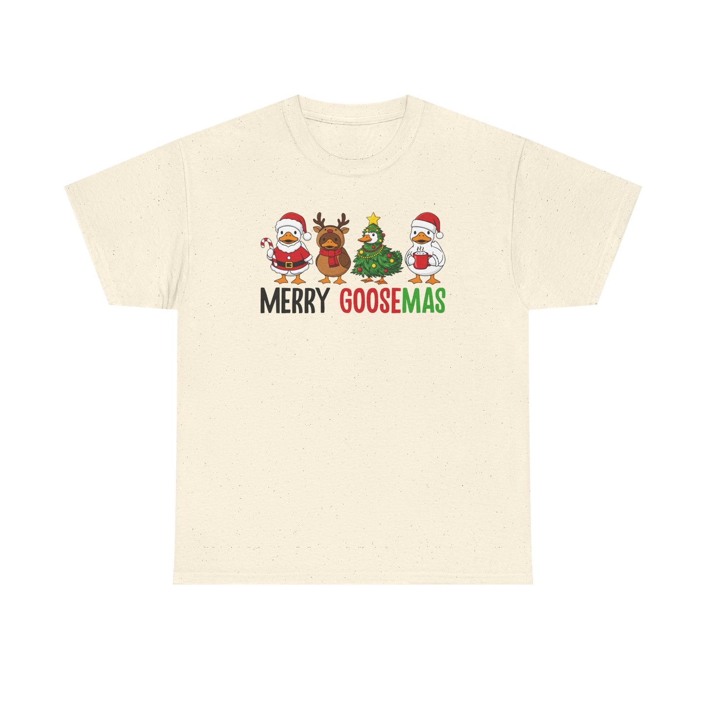Merry Goosemas Shirt | Funny Christmas Goose T-Shirt | Holiday Humor Tee | Cute Santa Goose Shirt | Xmas Gift for Men & Women