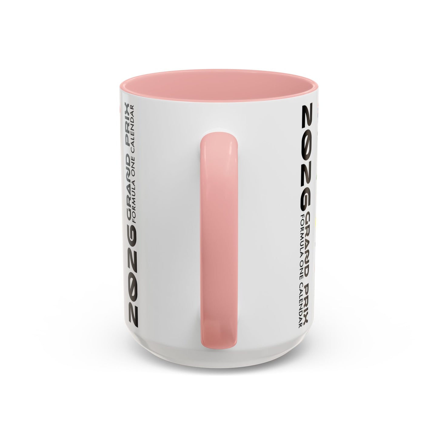 2026 Grand Prix Calendar Mug, Formula 1 Accent Coffee Mug, F1 Circuit Icons Cup, Motorsport Fan Gift, Racing Calendar Ceramic Mug