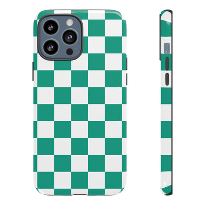 Checkered iPhone Case, Stylish Phone Cover,  Mobile Case For iPhone 17 Pro, 17, 16, 15, 14, 13, 12, 11, X, XR,XS MAX, Chic Gift for Her