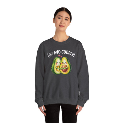 Let's Avo Cuddle Sweatshirt | Cute Avocado Crewneck for Couples | Cozy Matching Gift | Anniversary Gift | Cute Date Night Sweater