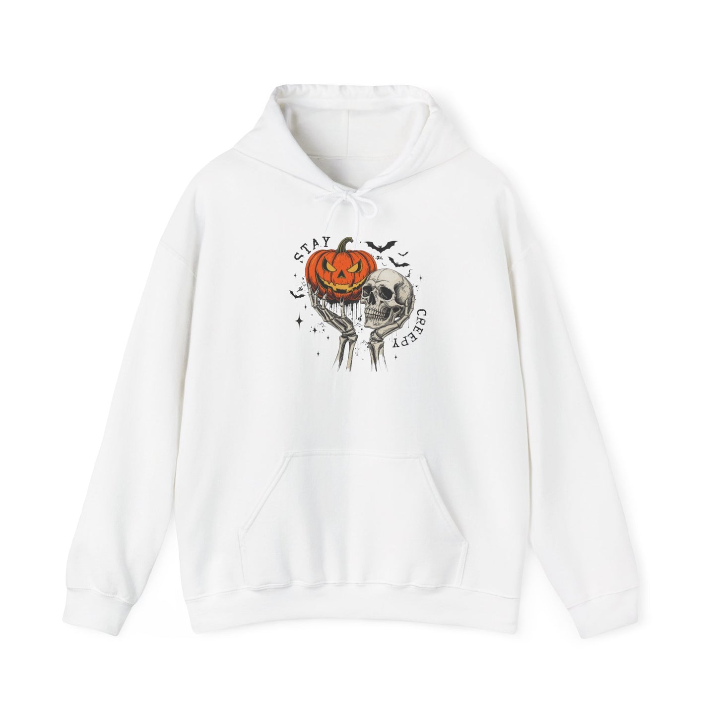 Halloween Pumpkin & Skull Sweatshirt hoodie, Cozy Halloween Hoodie, Fall Fashion, Spooky Gift, Hooded Sweatshirt, Halloween Day Gift