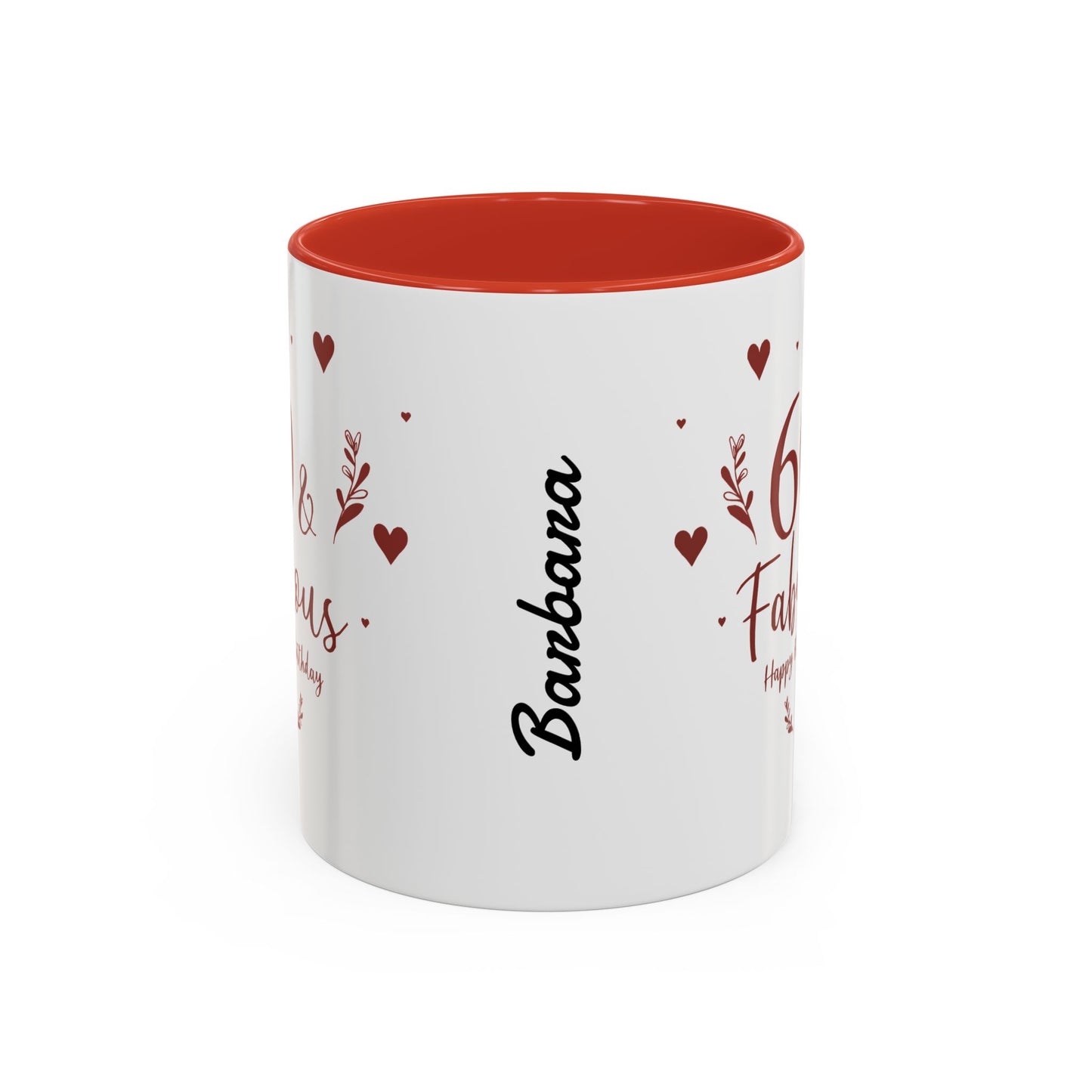 Personalized 60th Birthday Coffee Mug 60 & Fabulous, Birthday Gift, Custom Mug, Fun Coffee Cup, Celebration Drinkware, Personalized Present