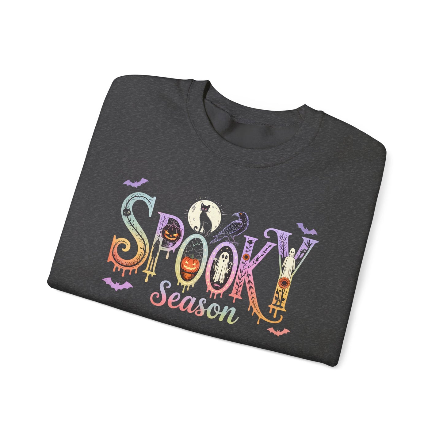 Spooky Season Crewneck Sweatshirt, Halloween Apparel, Cozy Fall Fashion, Unisex Sweatshirt, October Wardrobe Essential