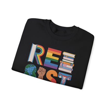 RESIST letter art Sweatshirt | RESIST Equality Sweatshirt | Feminist LGBTQ Pride Pullover | Social Justice Sweater | Empowerment Gift