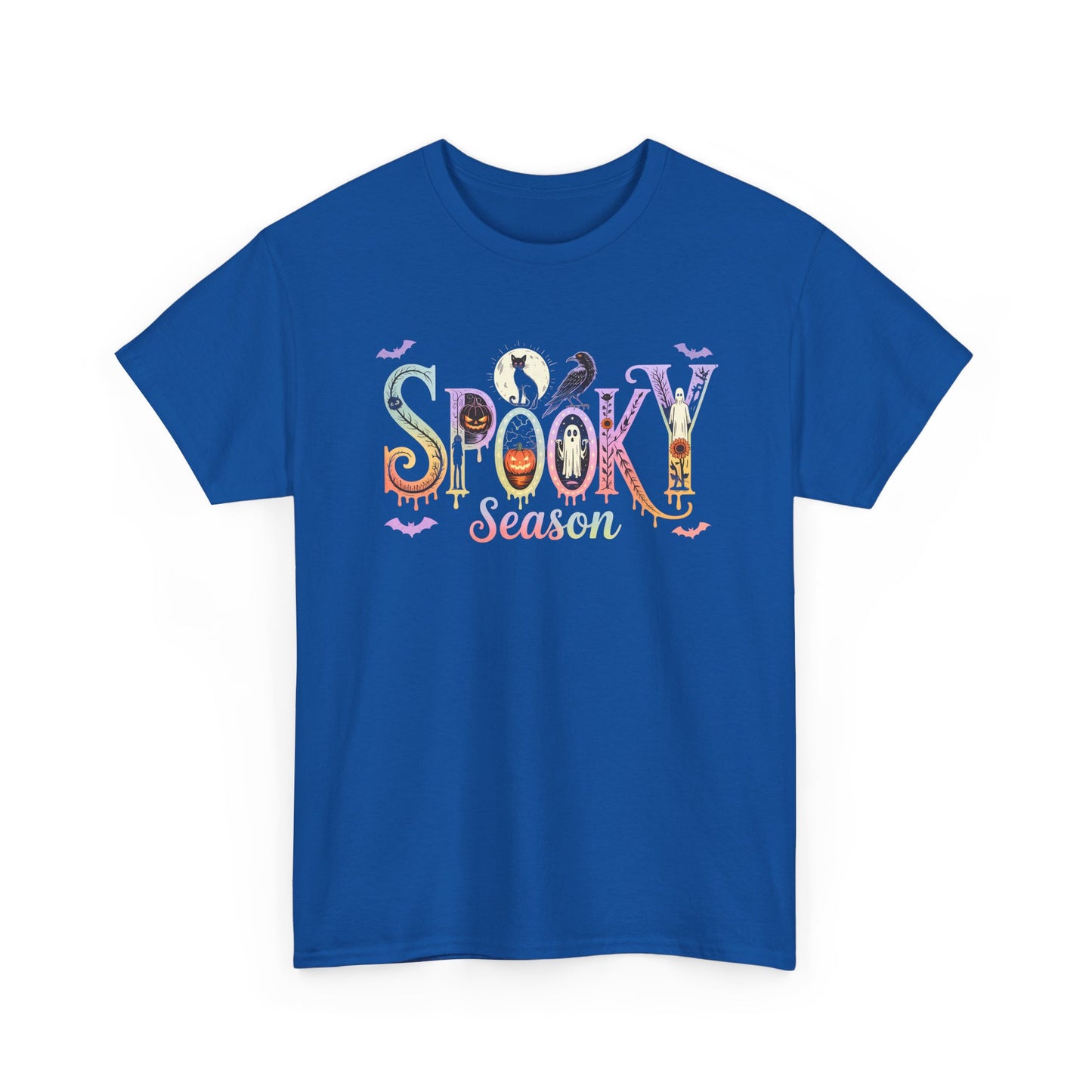Spooky Season Unisex Cotton Tee | Halloween T-Shirt, Fall Fashion, Gift for Her, Unisex Shirt, Autumn Outfit, Halloween tshirt