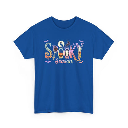 Spooky Season Unisex Cotton Tee | Halloween T-Shirt, Fall Fashion, Gift for Her, Unisex Shirt, Autumn Outfit, Halloween tshirt