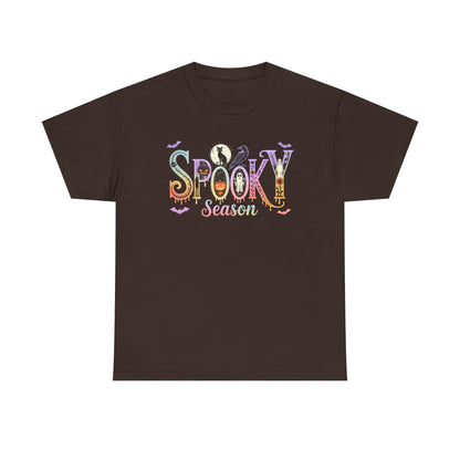 Spooky Season Unisex Cotton Tee | Halloween T-Shirt, Fall Fashion, Gift for Her, Unisex Shirt, Autumn Outfit, Halloween tshirt