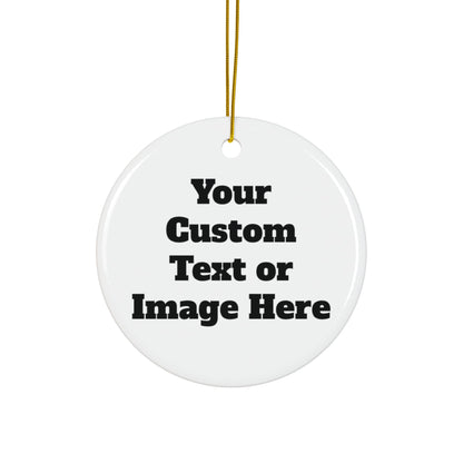 Personalized Christmas Ceramic Ornaments, Custom Double-Sided Holiday Decor, Festive Tree Decorations, Seasonal Home Decor Gifts
