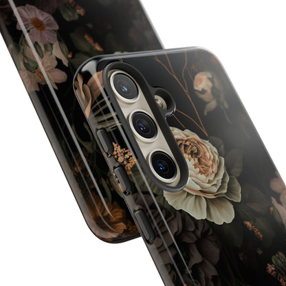 Floral Phone Case For iPhone And Samsung, Tough Cases, Flower Design, Stylish Protection, Gift for Her, Nature Lovers Accessory, Floral Gift