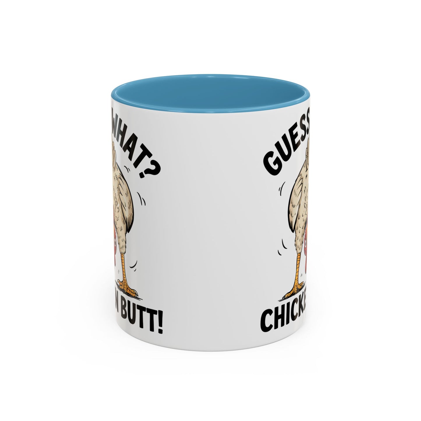 Funny Chicken Mug, Guess What? Chicken Butt! Coffee Mug, Farm Humor Mug, Rooster Joke Cup, Gift for Chicken Lovers, Gag Gift Mug