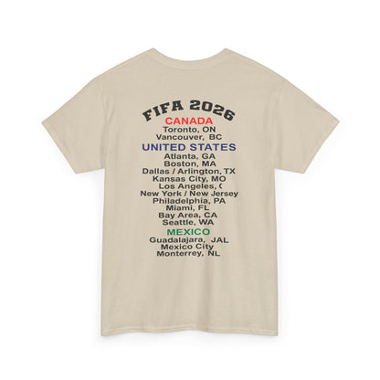 World Cup 2026 T-Shirt, Soccer Crest Tee, USA Canada Mexico Host Cities Shirt, Football Fan Apparel, Match Day Outfit, Tournament Gift