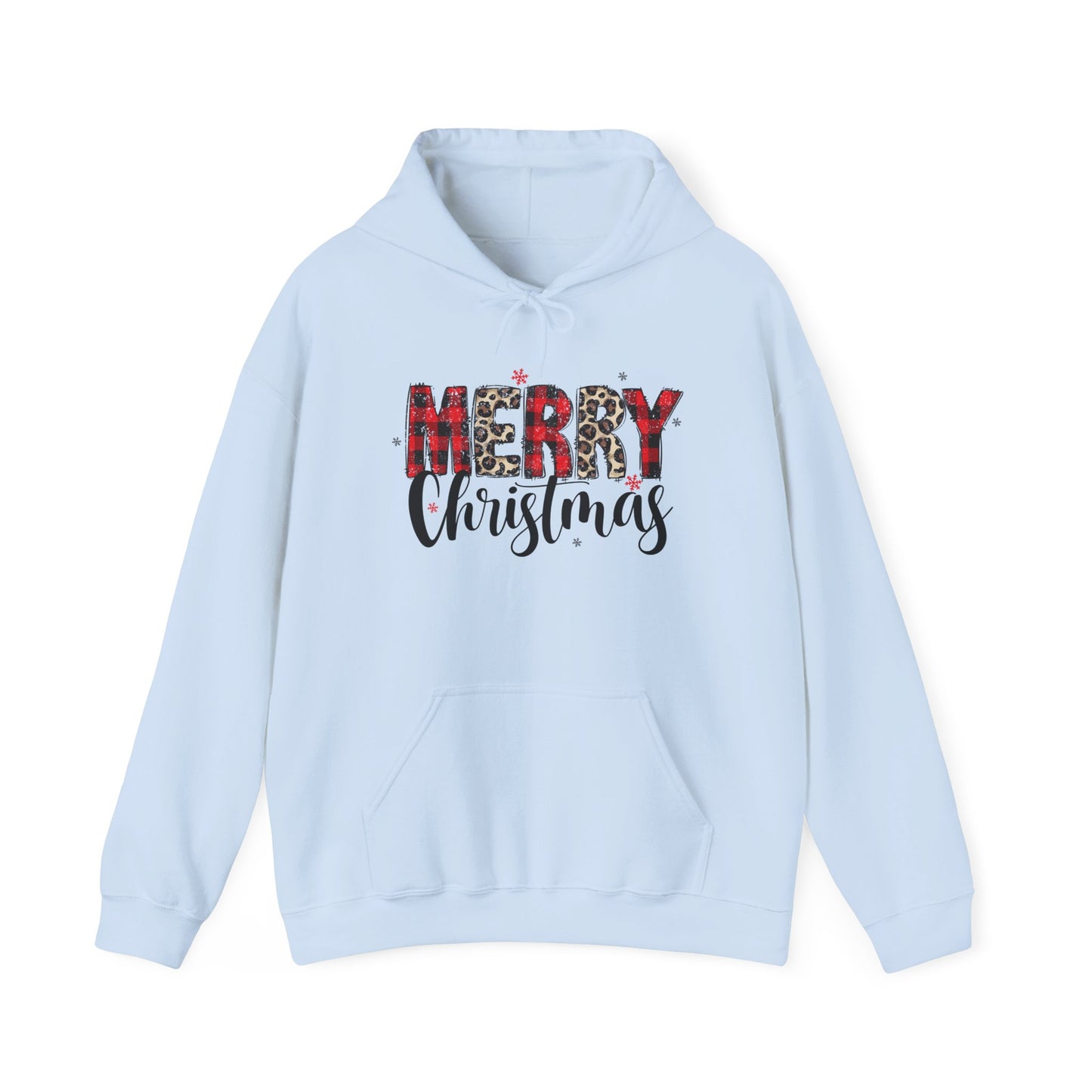 Merry Christmas Hooded Sweatshirt, Cozy Holiday Hoodie, Winter Gift, Christmas Apparel, Festive Sweatshirt, Unisex Christmas Wear