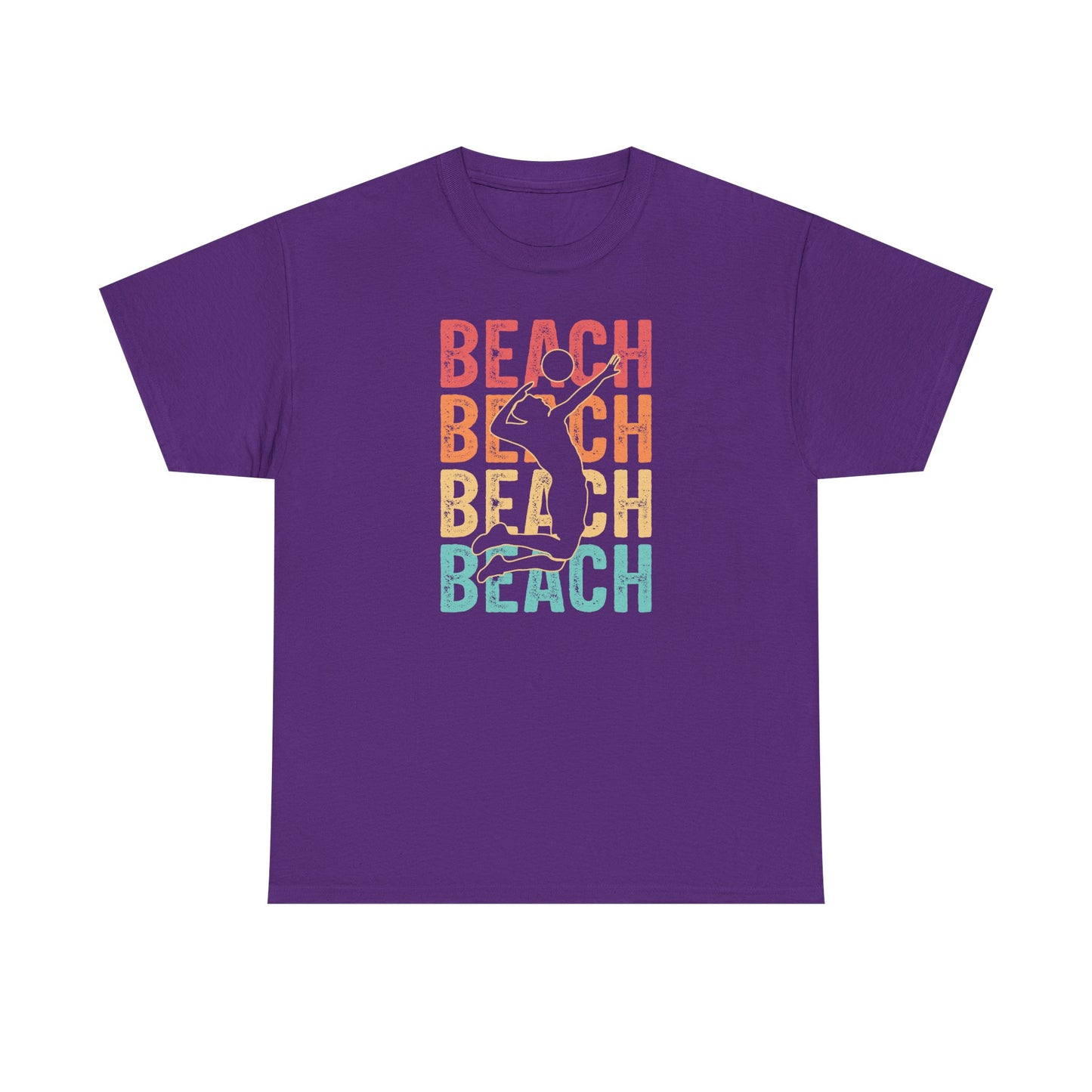Beach Vibes Unisex Heavy Cotton Tee, Summer T-Shirt, Beachwear, Vacation Apparel, Graphic Tee, Gift for Beach Lovers