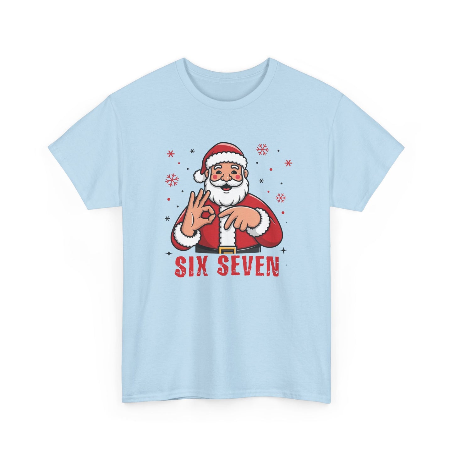 Six Seven Santa Funny Christmas T-Shirt  Humorous Holiday Tee for Men & Women | Trendy Santa Graphic Shirt | Gift for Friends