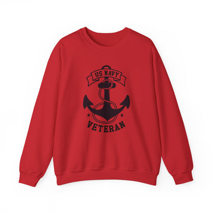 US Navy Veteran Crewneck Sweatshirt, Proud Navy Sweatshirt, Military Pride Apparel, Veteran Gift, Cozy Sweatshirt for Navy Heroes