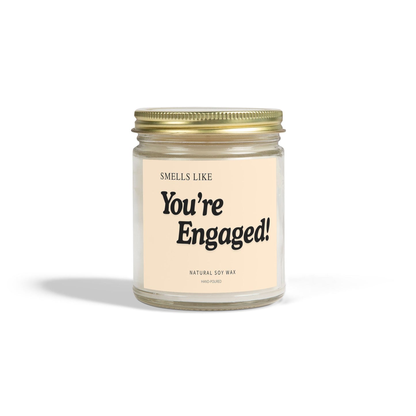Engagement Scented Candle, You're Engaged Gift, Wedding Celebration, Romantic Home Decor, Natural Soy Wax, Candle for Couples