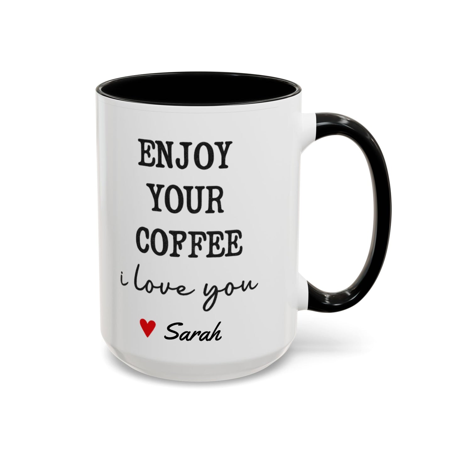 Enjoy Your Coffee Handsome Good Morning Mug, Boyfriend Valentines Day Gift For Him Funny Husband Gift Personalized Cup Gift