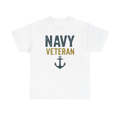 Navy Veteran Shirt | Military Pride Tee with Anchor | US Navy Gift for Men & Women | Veteran Appreciation T-Shirt | Patriotic Tee