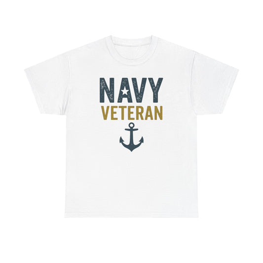 Navy Veteran Shirt | Military Pride Tee with Anchor | US Navy Gift for Men & Women | Veteran Appreciation T-Shirt | Patriotic Tee