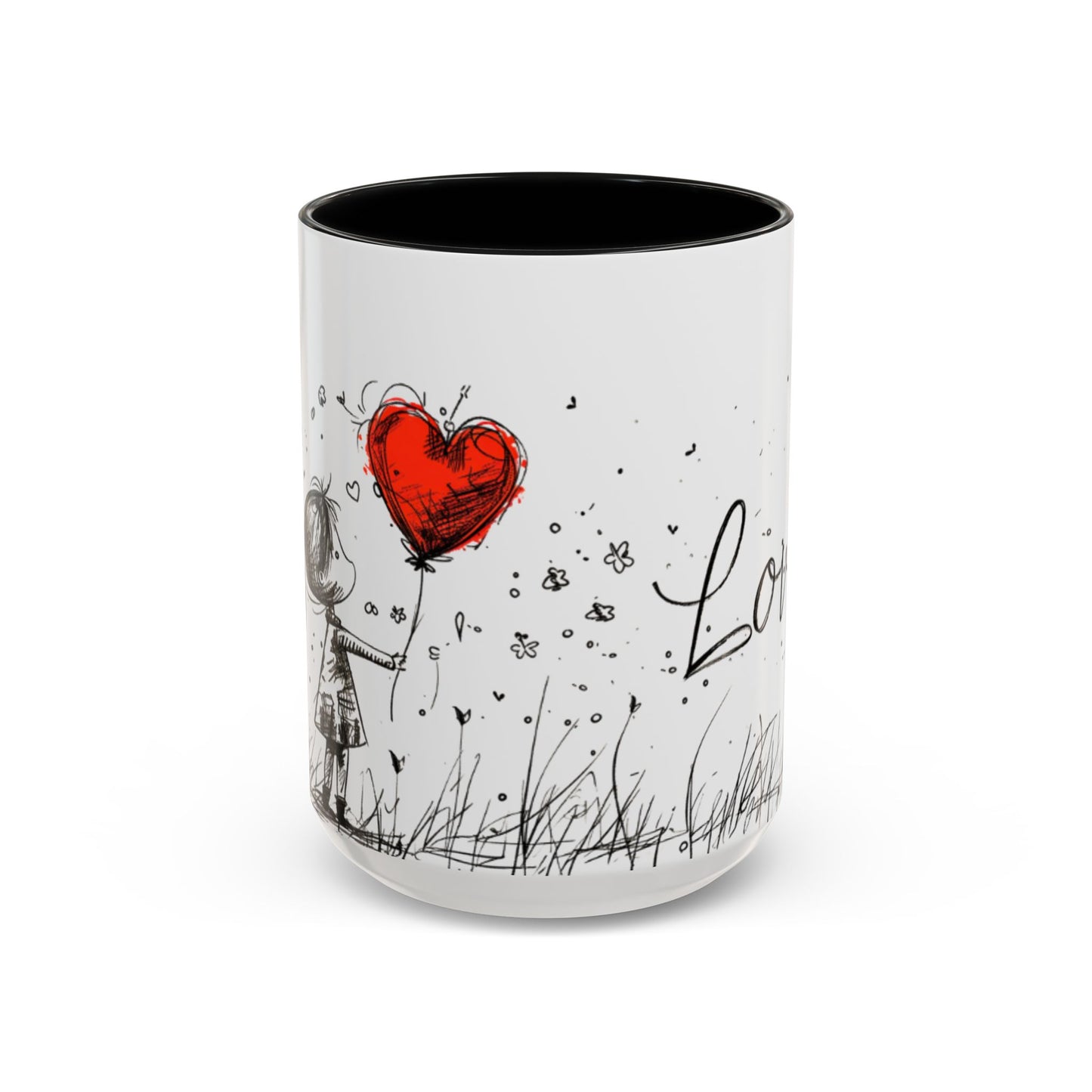 Romantic Coffee Mug, Love Gift for Coffee Lovers, Valentine's Day Mug, Couple Gift, Home Decor, Art Mug, Gift for Wife