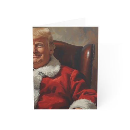 Santa Portrait Holding Drink Greeting Card, Funny Vintage Christmas Card, Retro Holiday Card, Santa Toast Card, Festive Gift Note