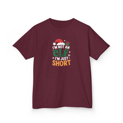 Christmas Shirt, I am Not an Elf I am Just Short, Funny Holiday Tee, Christmas Shirt for Boys and Girls, Xmas Gift, Christmas Outfit