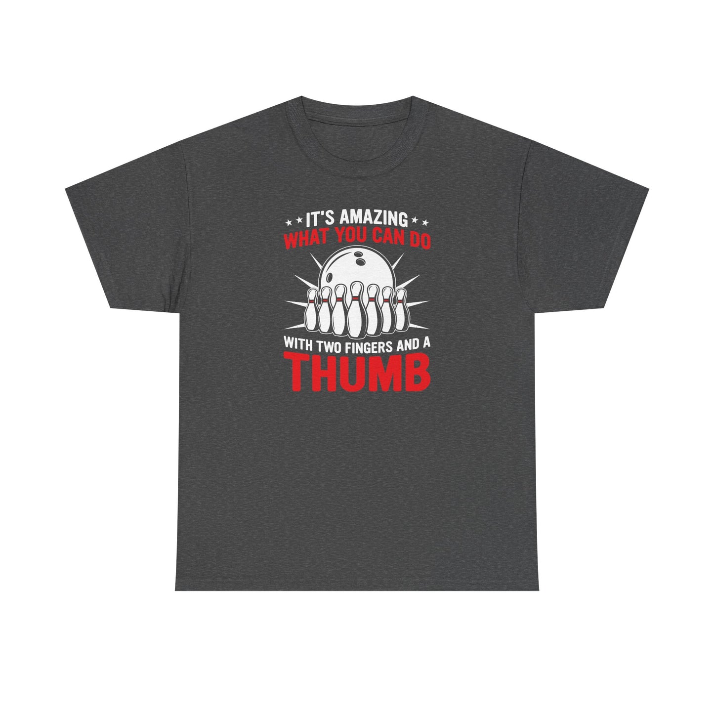 Bowling Humor Tee - Funny Graphic Unisex Heavy Cotton Shirt for Bowlers, Gift for Bowling Enthusiasts, Bowling Birthday, Sport Tee