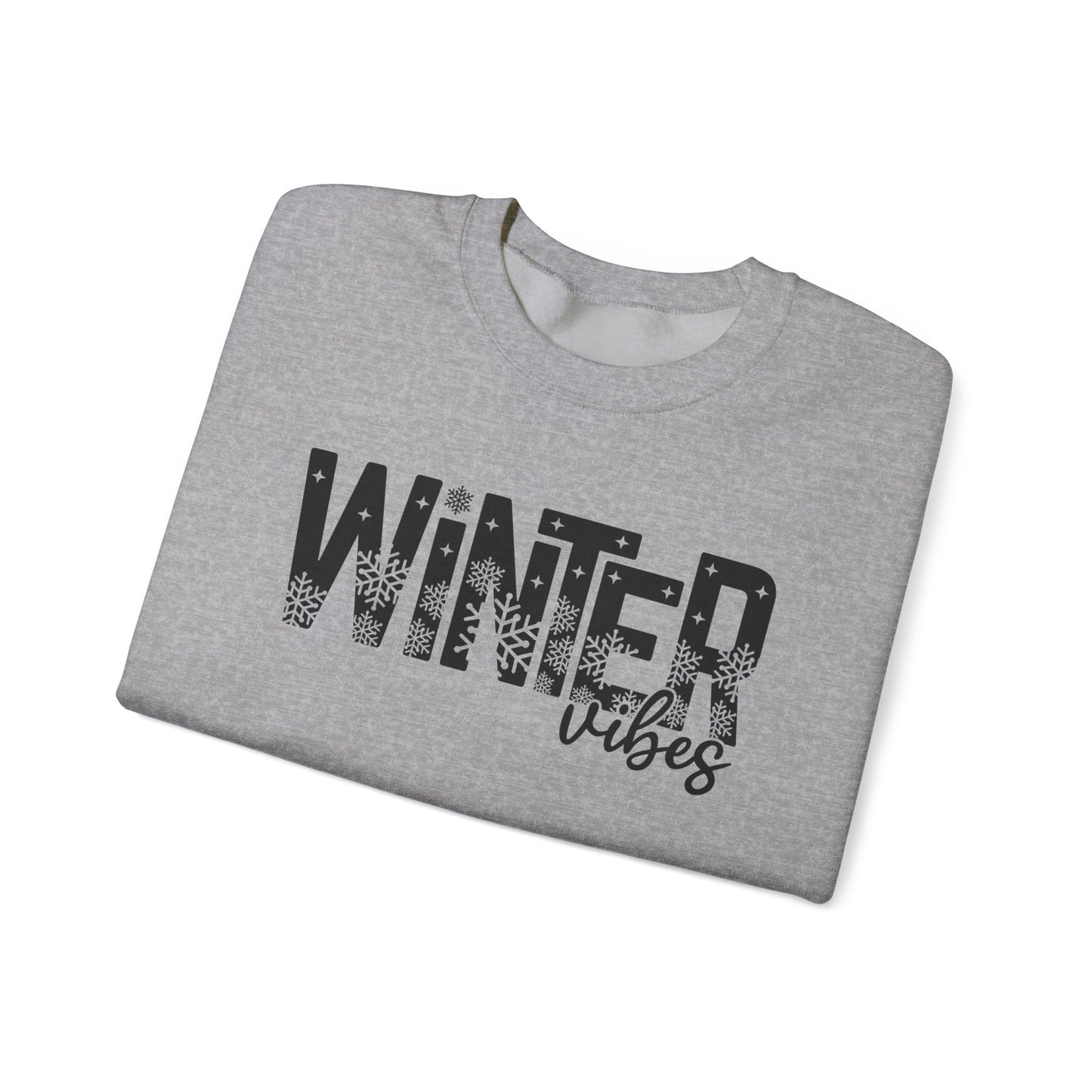 Winter Vibes Sweatshirt Snowy Aesthetic Pullover | Cute Winter Shirt for Women | Cold Weather Hoodie Alternative | Christmas Season Sweater