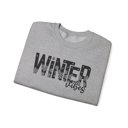 Winter Vibes Sweatshirt Snowy Aesthetic Pullover | Cute Winter Shirt for Women | Cold Weather Hoodie Alternative | Christmas Season Sweater