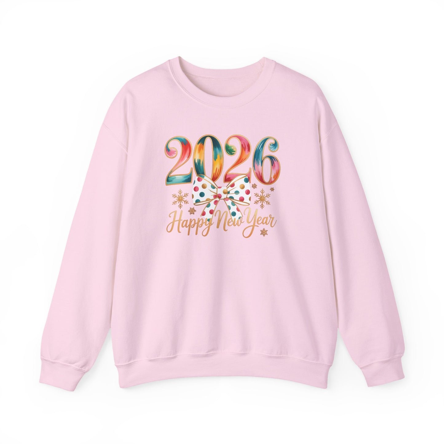 2026 Happy New Year Sweatshirt, Colorful New Year Crewneck, NYE Party Shirt, New Year Gift for Her, Holiday Winter Pullover