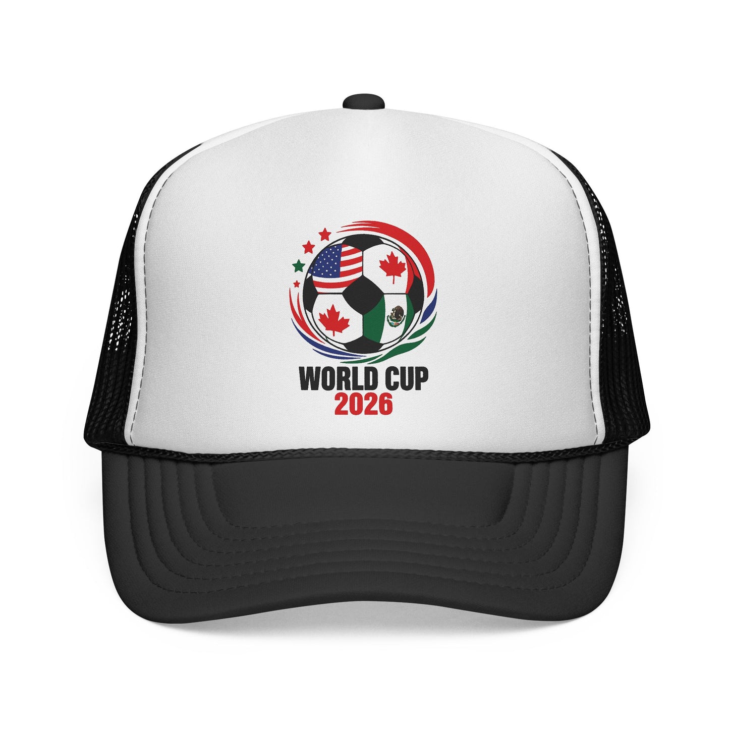 World Cup 2026 Trucker Hat, Soccer Ball Flag Cap, Adjustable Mesh Back Hat, Football Fan Gift, Match Day Accessory, Team Pride Baseball Cap