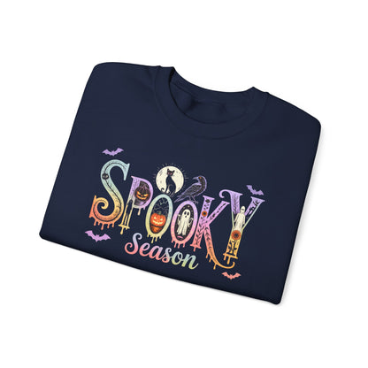 Spooky Season Crewneck Sweatshirt, Halloween Apparel, Cozy Fall Fashion, Unisex Sweatshirt, October Wardrobe Essential