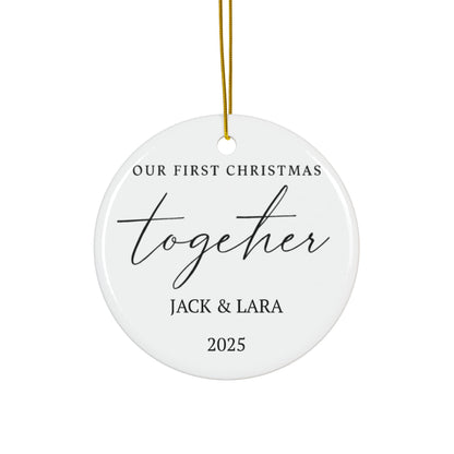 Personalized Couples Christmas Ornament, First Christmas Together Keepsake, New Couple Gift 2025, Gift for Couples, Family Keepsakes