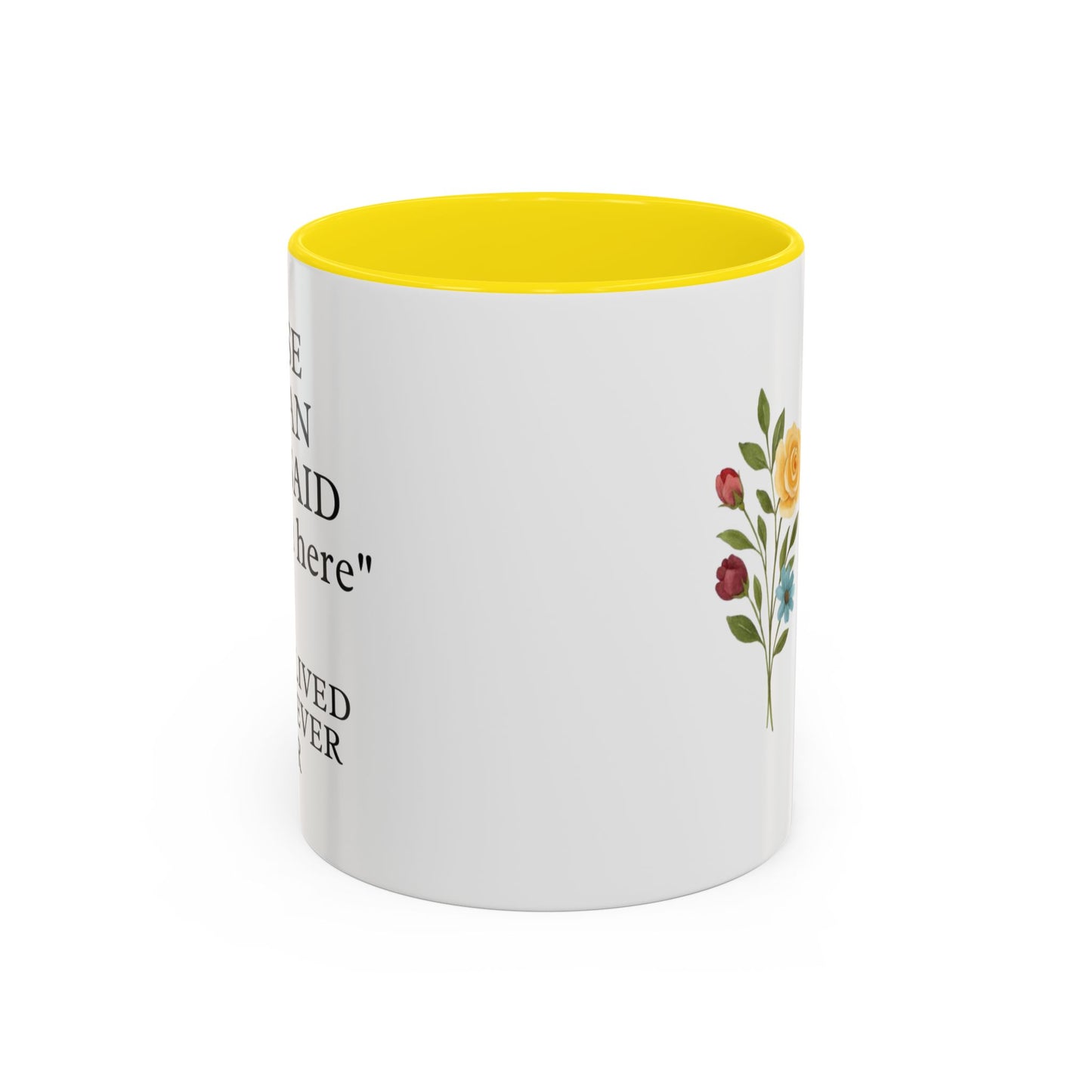 Personalized Retirement Coffee Mug, Floral Design, Gift for Retirees, Custom Name Mug, Celebration Drinkware, Retirement Day Gift