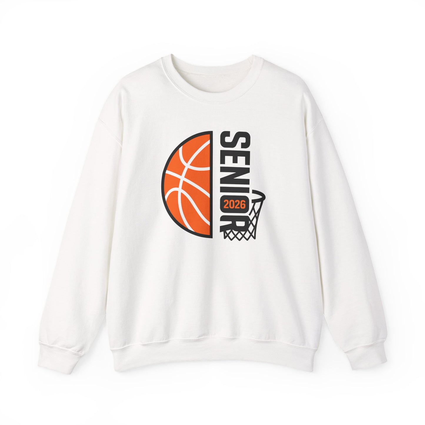Basketball Senior 2026 Crewneck Sweatshirt | Basketball Hoop Grad Design | Gift For Senior, Sports Fan Gift, Graduation Sweatshirt, High