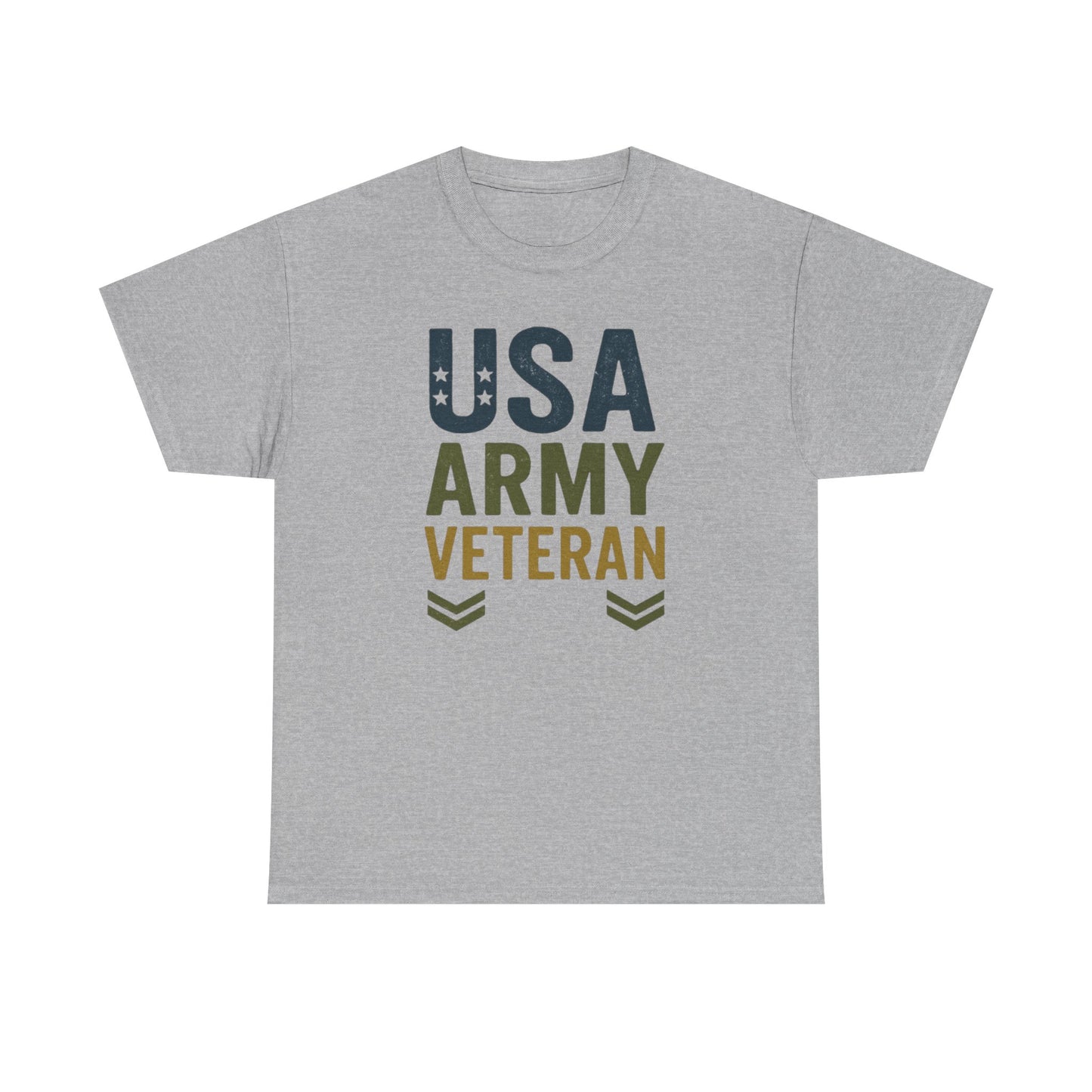 USA Army Veteran Cotton Tee, Veteran Gift, Patriotic Apparel, Memorial Day T-Shirt, Military Pride Top, Navy Veteran T-Shirt