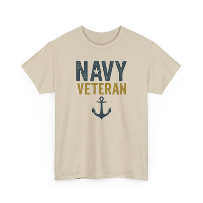 Navy Veteran Shirt | Military Pride Tee with Anchor | US Navy Gift for Men & Women | Veteran Appreciation T-Shirt | Patriotic Tee